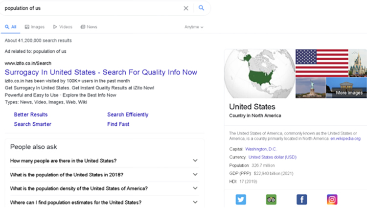 Yahoo Search Display