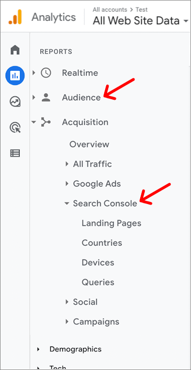 Access Google Search Console