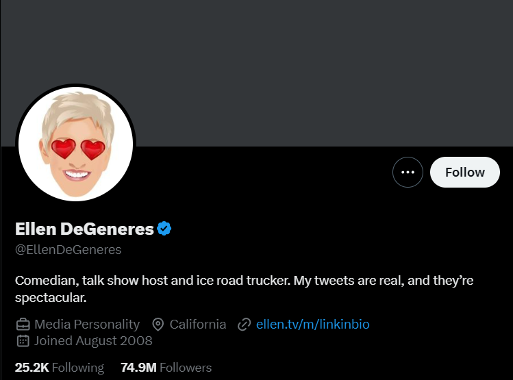 Bio of Ellen DeGeneres