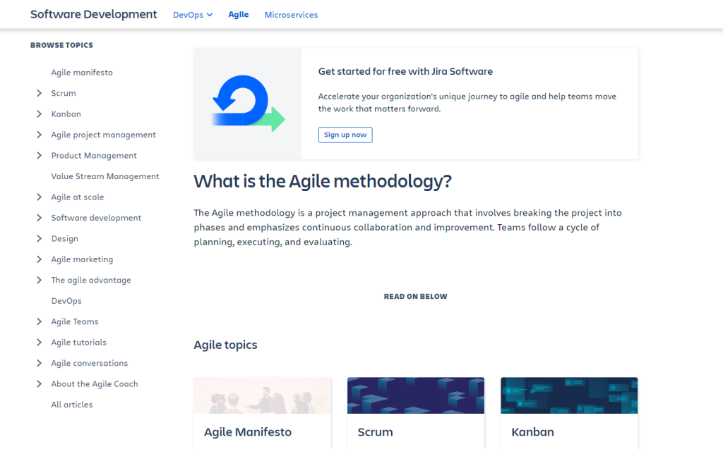 pillar page Agile