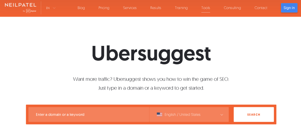 Ubersuggest